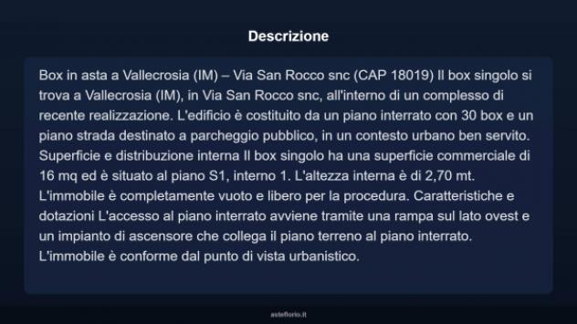 Immobile in asta di 16 m² in vendita a Vallecrosia - Foto 4