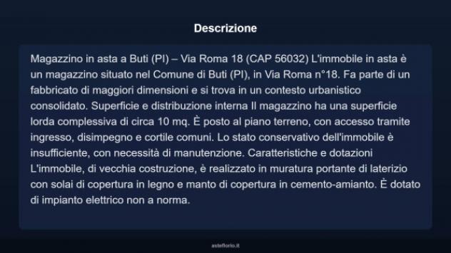 Immobile in asta di 10 m² in vendita a Buti - Foto 10