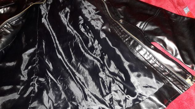 Giubotto ecopelle nero lucido Tg M - NUOVO - Foto 3