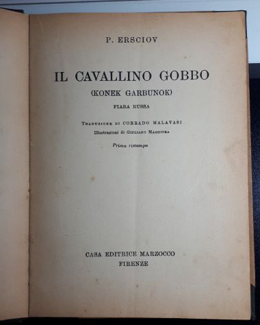 IL CAVALLINO GOBBO (KONEK GARBUNOK), P. ERSCIOV, MARZOCCO 1946. - Foto 3