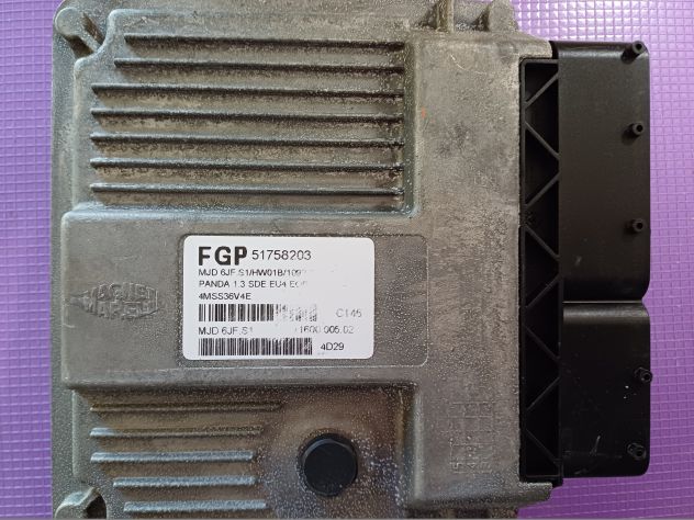 51758203 CENTRALINA MOTORE ECU FIAT PANDA 169 1.3 MULTIJET 16V MAN 5M KW51 – 70C