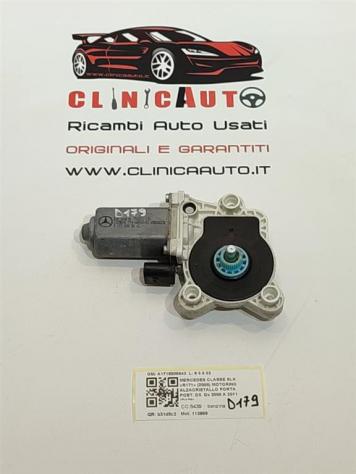 MOTORINO GONFIA CUSCINO LOMBARE ANTERIORE DESTRO MERCEDES SLK W171 2° Serie A1718200842 113989 benzina 5439 (0411)