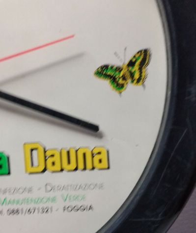 OROLOGIO DA PARETE PUBBLICITARIO EPOCA ANNI 90 - Foto 7