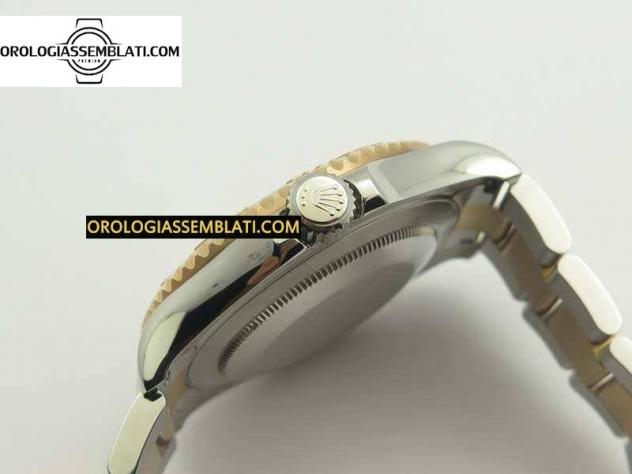 Rolex Replica YACHT-MASTER 116622 1:1 BEST EDITION QUADRANTE NERO SU BRACCIALE SS/RG SA3135 - Foto 10