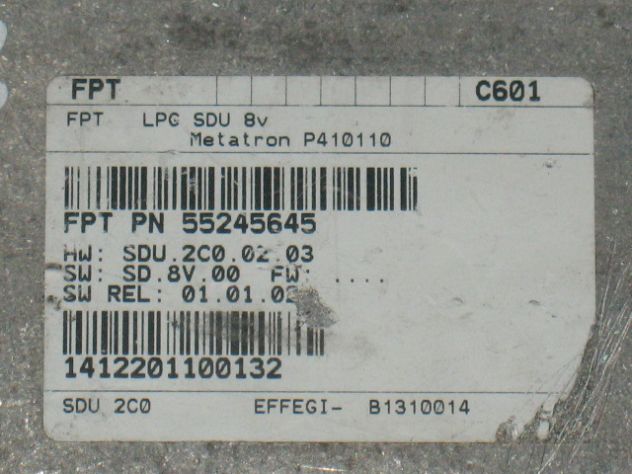 55245645 ECU fiat punto evo metatron gpl lpg 1.4 55245645 - Foto 2