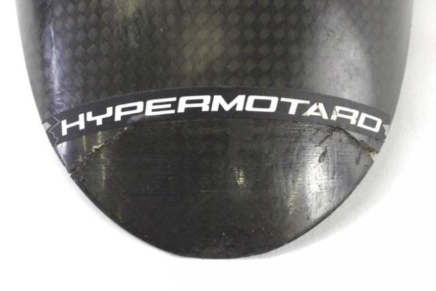 DUCATI HYPERMOTARD 1100 S 56410721C PARAFANGO ANTERIORE CARBONIO 07 - 09 FRONT MUDGUARD CON CREPA - Foto 5