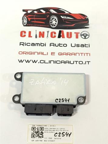 CENTRALINA ECU OPEL Zafira Tourer (2010-) 13589413 MB A16XHT benzina 1598 (10) - Foto 3