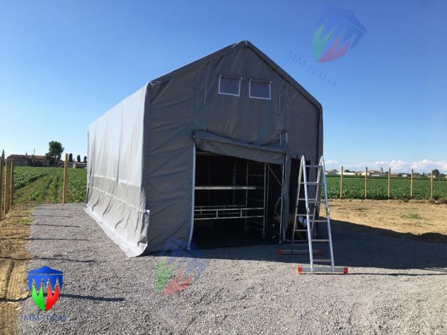 Tendoni uso Deposito 5 x 8 x 2/2,91 mt. uso privato e industriale - Foto 3