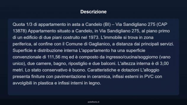 Immobile in asta di 103 m² in vendita a Candelo - Foto 3