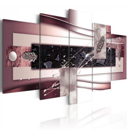 Quadro Raffinato Rossastro Cm.100x50 E 200x100 ARREDALACASA