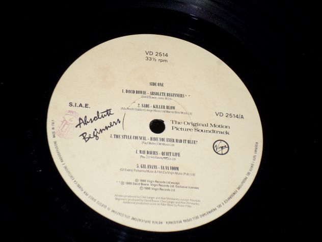 DAVID BOWIE - Absolute Beginners - O.S.T - 2 x LP / 33 rpm Stampa Italy 1986 - Foto 4