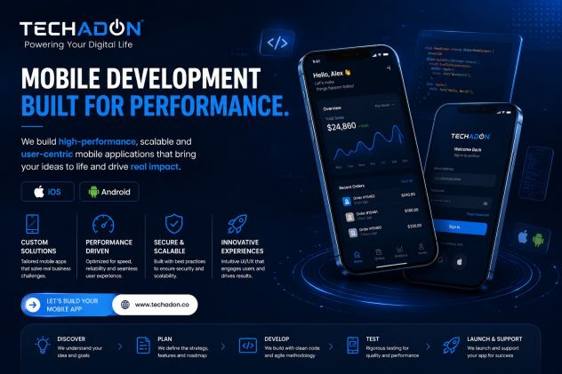 iOS & Android Apps That Users Love — Flutter & React Native | Techadon
