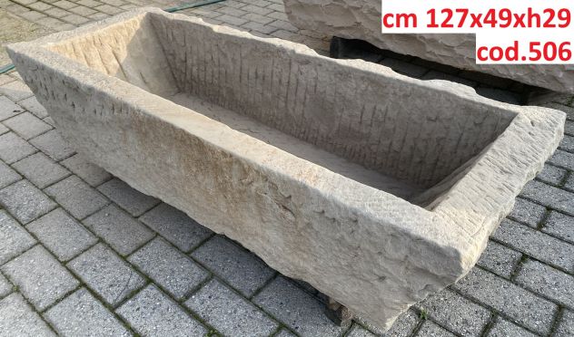 Antica vasca lavello fontana fioriera in pietra - Foto 6