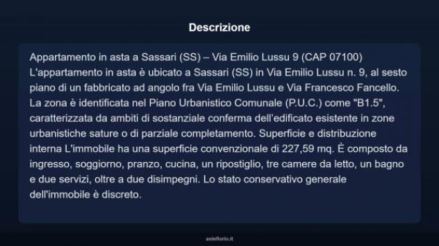 Immobile in asta di 227 m² in vendita a Sassari - Foto 5