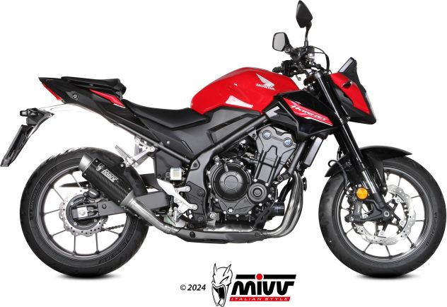Terminale di scarico per Honda Cb 500 Hornet Mivv Gp Pro Ak-1 Akrapovic - Foto 2