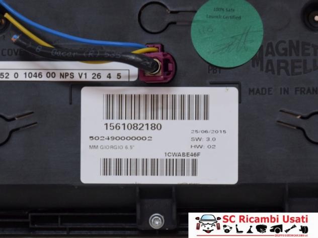 Display 6.5" Alfa Romeo Giulia 156108218 - N00062 - Foto 4