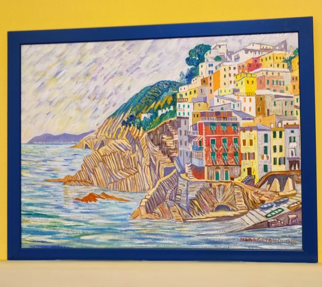 Quadro pittore Gualberto Maragliano "Boccadasse" - Foto 6