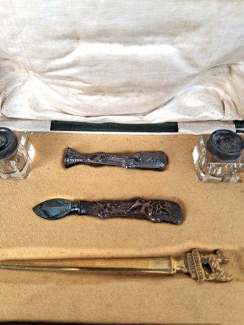 Set d’epoca  da collezione con accessori da scrivania i - Foto 2