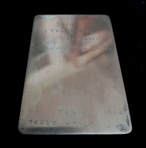 (RARITÀ ASSOLUTA) I 22 ARCANI MAGGIORI DEI TAROCCHI IN ARGENTO. PEZZO UNICO. - Foto 7