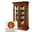Mobili Rustici Vetrinetta In Legno cod 013 In Stile Classico Arte Povera 2 Ante