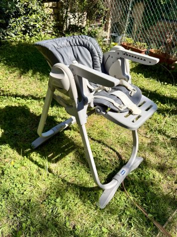 Seggiolone Chicco Polly Magic Relax grigio reclinabile e regolabile - Foto 5