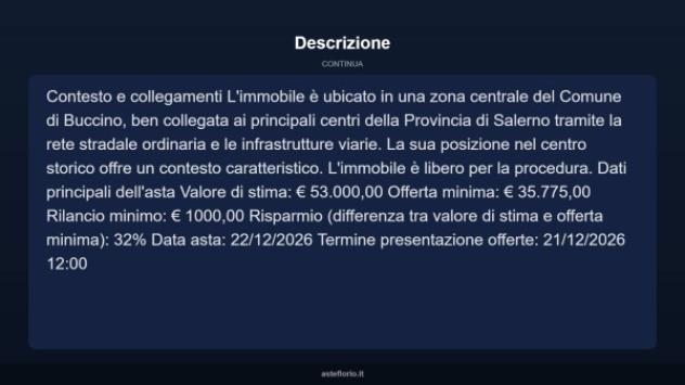 Immobile in asta di 214 m² con più di 5 locali in vendita a Buccino - Foto 13