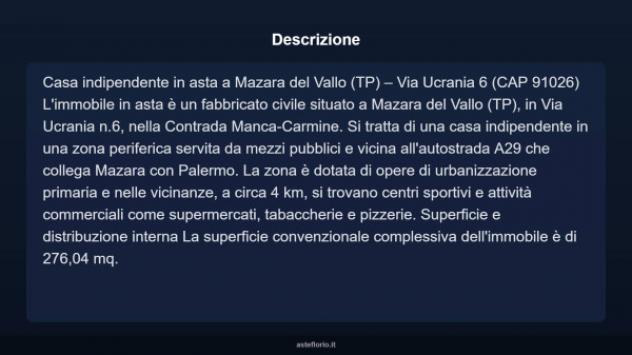 Immobile in asta di 276 m² in vendita a Mazara del Vallo - Foto 3