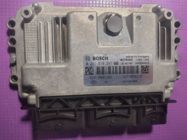 CENTRALINA MOTORE RENAULT TWINGO BOSCH 0 261 S16 247, 0261S16247, 237105821R Ce - Foto 4