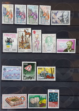 ITALIA 1980-1985 lotto di 90 francobolli - Foto 5
