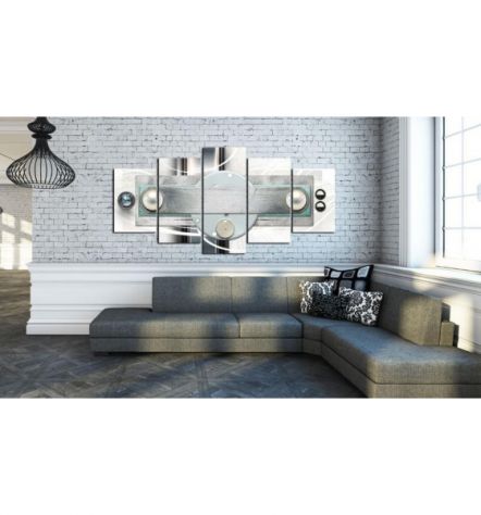 Quadro Brioso Silver 100x50 E 200x100 ARREDALACASA - Foto 2