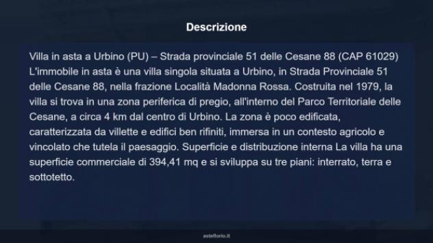 Immobile in asta di 394 m² con più di 5 locali e box auto in vendita a Urbino - Foto 10