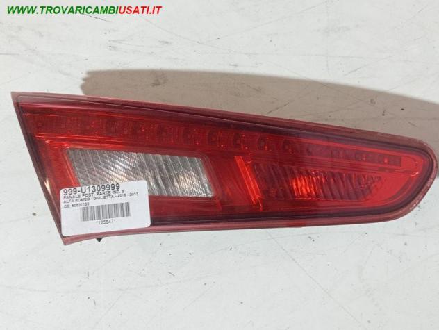 FANALE POST. PARTE INT. S. 999-U1309999 Parti elettriche  Fanaleria  Fanali  Fanale post. sx. ALFA ROMEO - GIULIETTA - 2010  2013, ALFA ROMEO - GIULIE