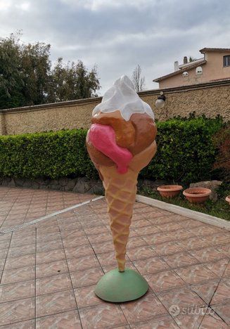 Insegna per gelateria di un cono gelato gigante. - Foto 8