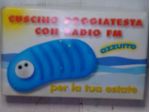 RADIO CUSCINO POGGIATESTA VINTAGE ANNI 80 CON SCATOLO