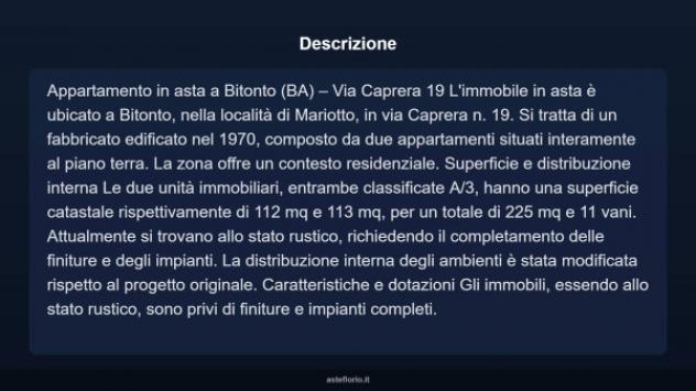 Immobile in asta di 225 m² con più di 5 locali in vendita a Bitonto - Foto 7