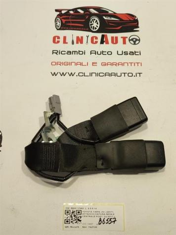 AGGANCIO CINTURA DI SICUREZZA POSTERIORE TOYOTA Yaris Serie B630 17060 1NZFXE (1720)