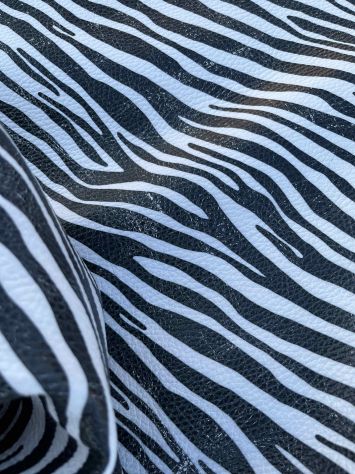 Pelle di vitello stampa zebra - sp. 1,5 - Foto 9