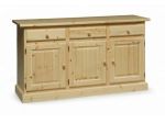 Credenza 3 Ante 3 Cassetti cod 200/Nat Legno Stile Rustico