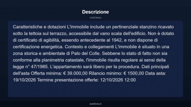 Immobile in asta di 83 m² in vendita a Palo del Colle - Foto 12