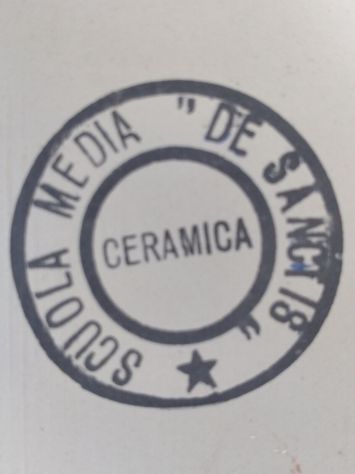 2 CERAMICHE SCOLASTICHE ANNI 60/70 DA APPENDERE ALLA PARETE DIPINTE A MANO - Foto 5