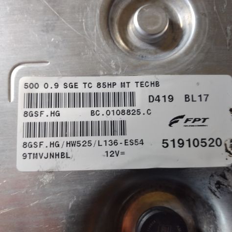 Centralina motore FIAT 500 0.9 51910520 8GSF.HG HW525 - Foto 5