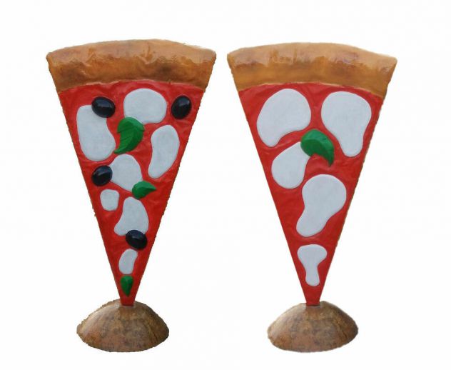 Insegna PIZZA in vetroresina (fiberglass) per esterno Pizza a totem - Foto 3