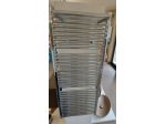 Termoarredo acciaio cromato Vittoria 1500x600 con portasciugamani
