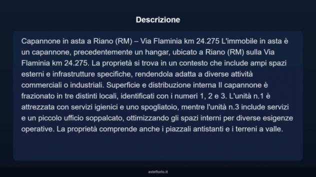 Immobile in asta di 4000 m² in vendita a Riano - Foto 3
