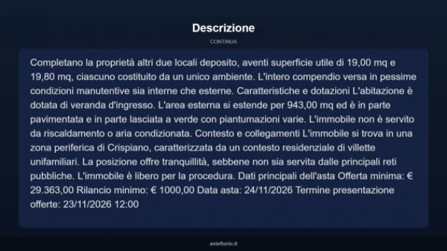 Immobile in asta di 83 m² con più di 5 locali in vendita a Crispiano - Foto 4