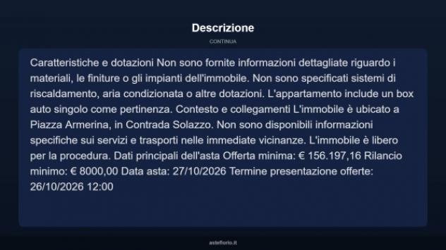 Immobile in asta di 27 m², box auto in vendita a Piazza Armerina - Foto 7