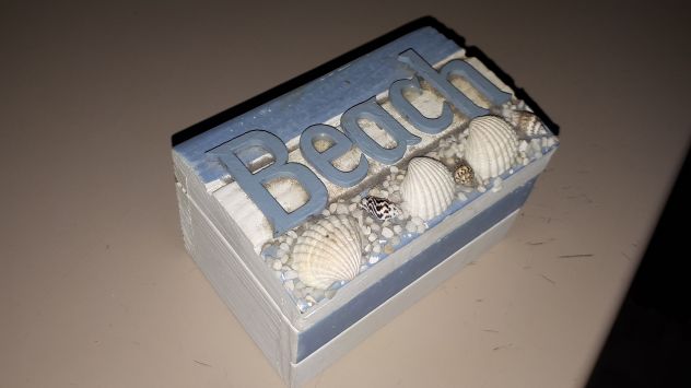 Scatolina beach Legno con conchiglie - Foto 6