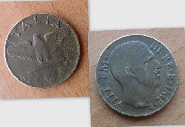 MONETA DA 5 CENTESIMI IMPERO DEL 1942 REGNO D'ITALIA - CON DIFETTO DI CONIO - - Foto 2
