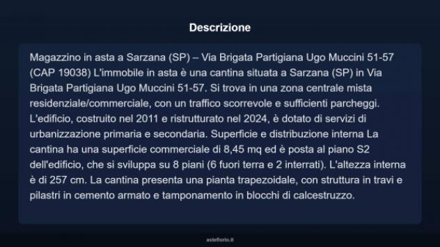 Immobile in asta di 8 m² in vendita a Sarzana - Foto 7