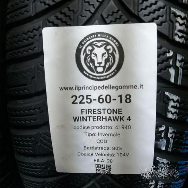 4 gomme 225 60 18 firestone a41940 - Foto 2